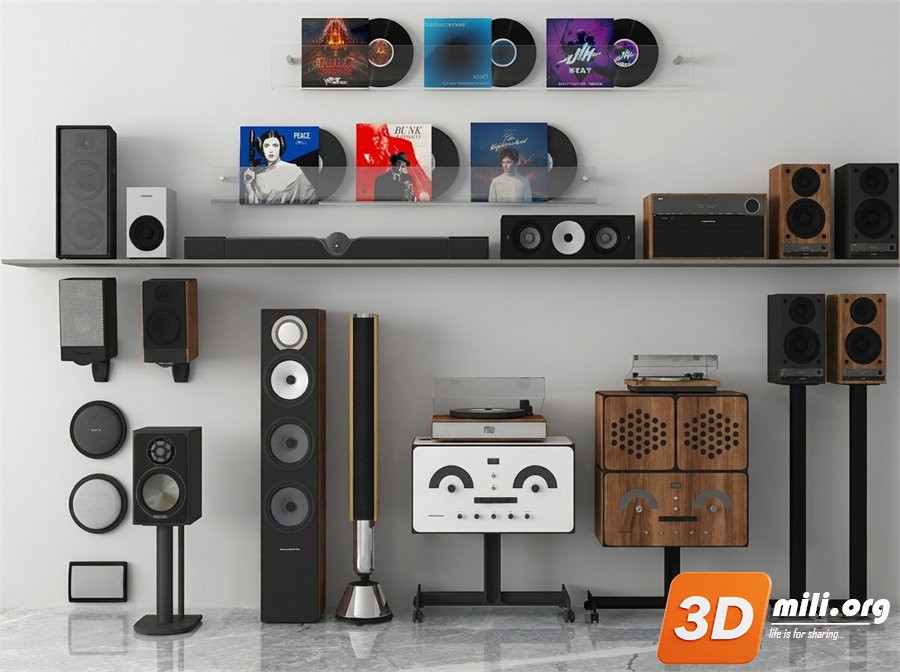 Audio tech 3D Models